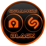 Logo of Flat Black and Orange IconPack android Application 